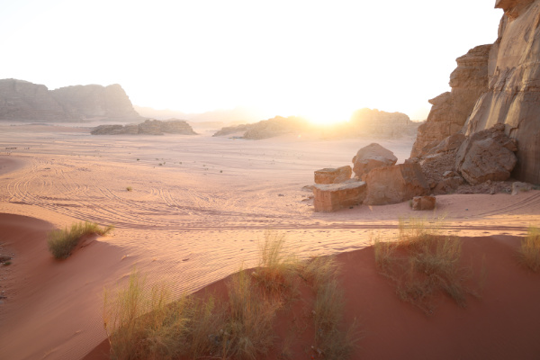 Wadi Rum sunset, one of raw photos later used for HDR processing, thumbnail